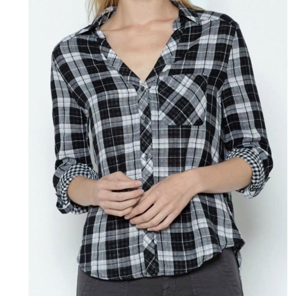 Soft Joie Cydnee Plaid Button Down Shirt
